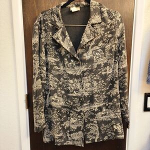 Women's Vintage Terry Ward Tapestry Shirt/ Jacket L